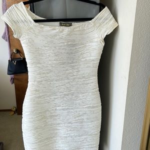 New white and gold dress